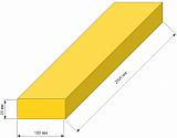 25x100(120)x2000 доска, 3-4 сорт, м3